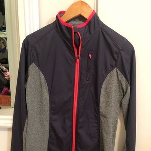 Under Armour Gray and Pink Windbreaker